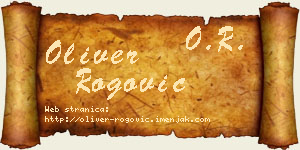 Oliver Rogović vizit kartica